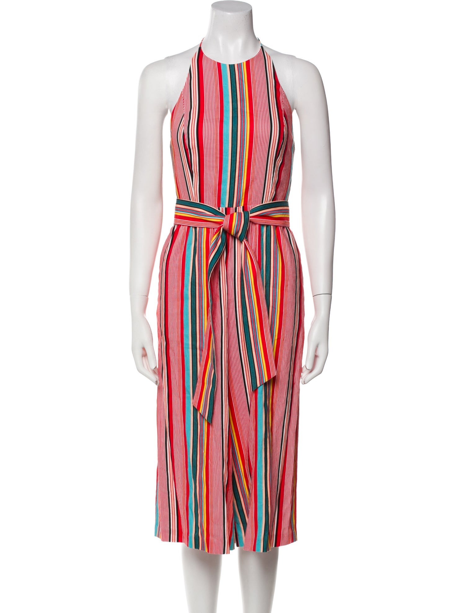 Alice + Olivia Linen Striped Jumpsuit w/ Tags