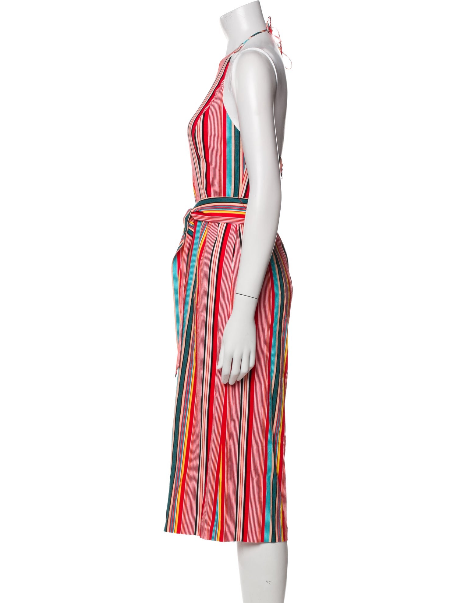 Alice + Olivia Linen Striped Jumpsuit w/ Tags
