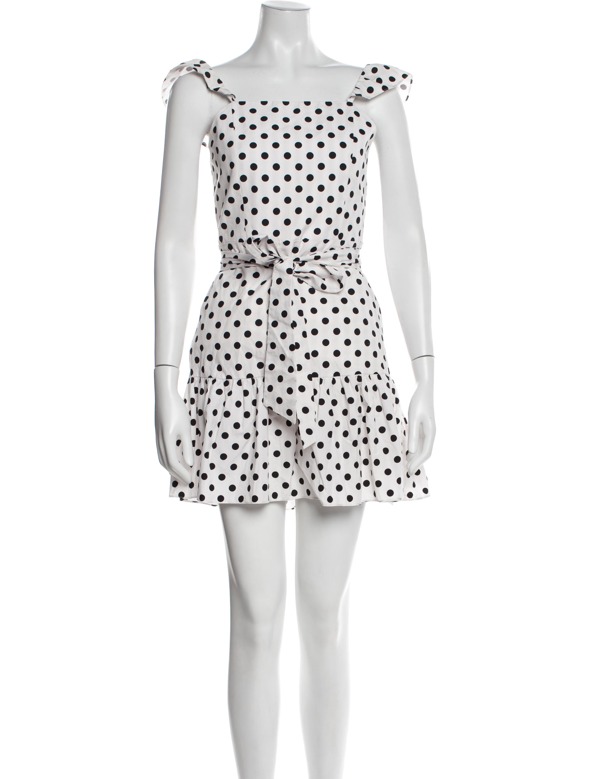 Alice + Olivia Polka Dot Print Mini Dress