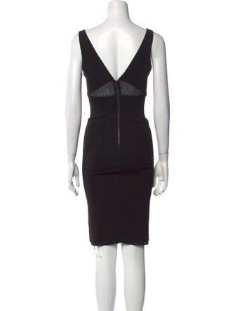 Alice + Olivia V-Neck Knee-Length Dress