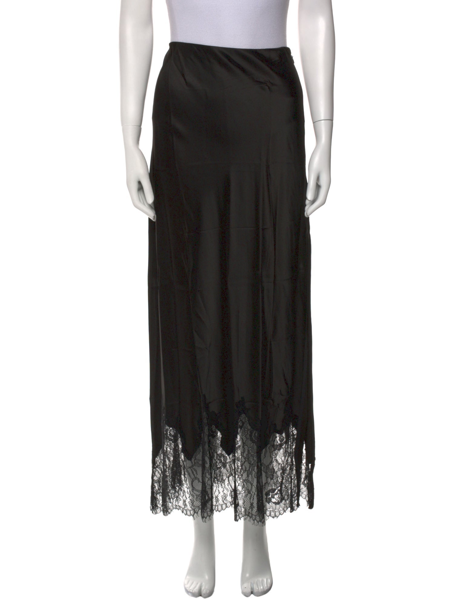 Alice + Olivia Lace Trim Embellishment Midi Length Skirt w/ Tags