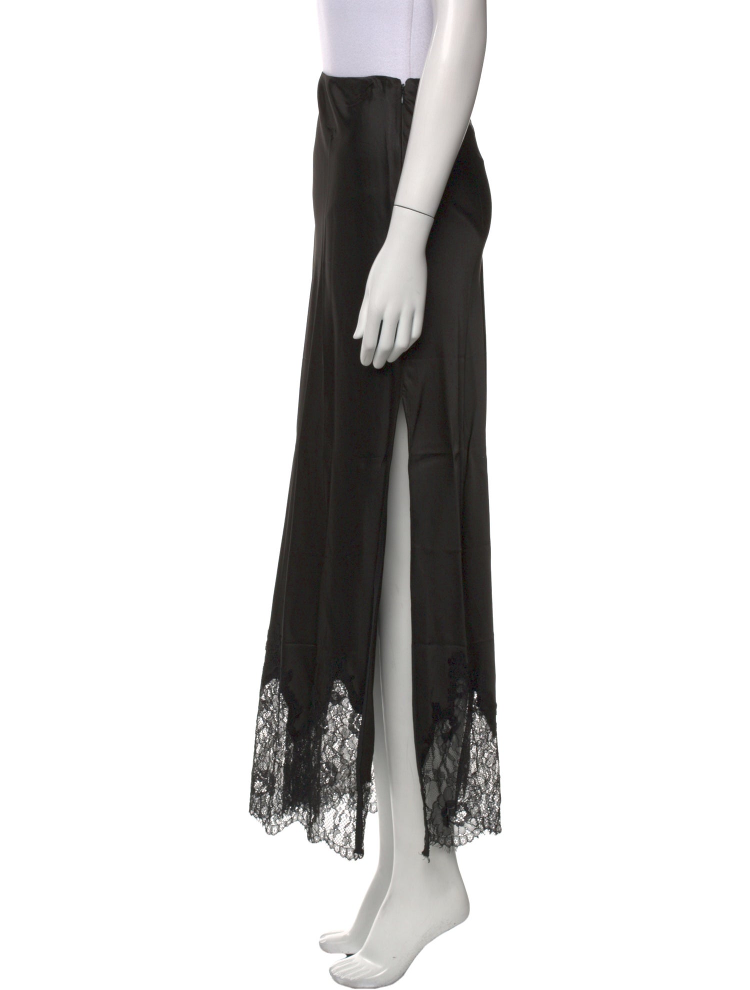 Alice + Olivia Lace Trim Embellishment Midi Length Skirt w/ Tags
