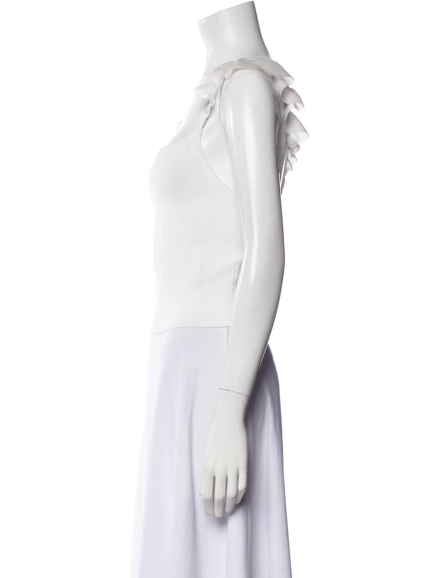 Alice + Olivia Square Neckline Sleeveless Crop Top