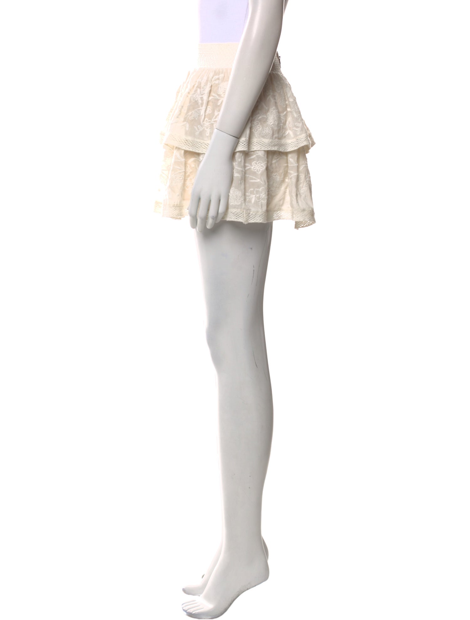 Alice + Olivia Lace Pattern Mini Skirt