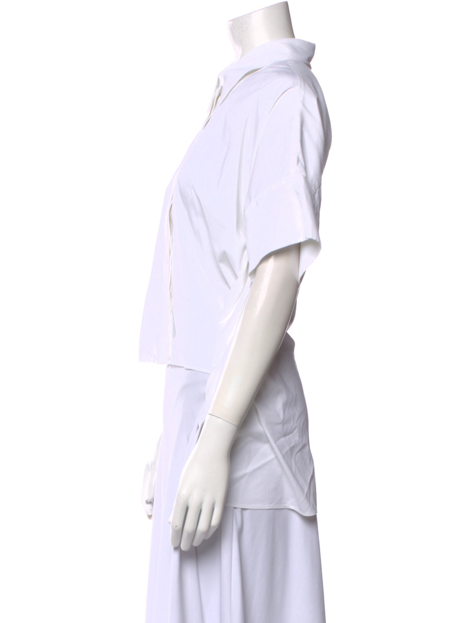 Alice + Olivia Short Sleeve Button-Up Top