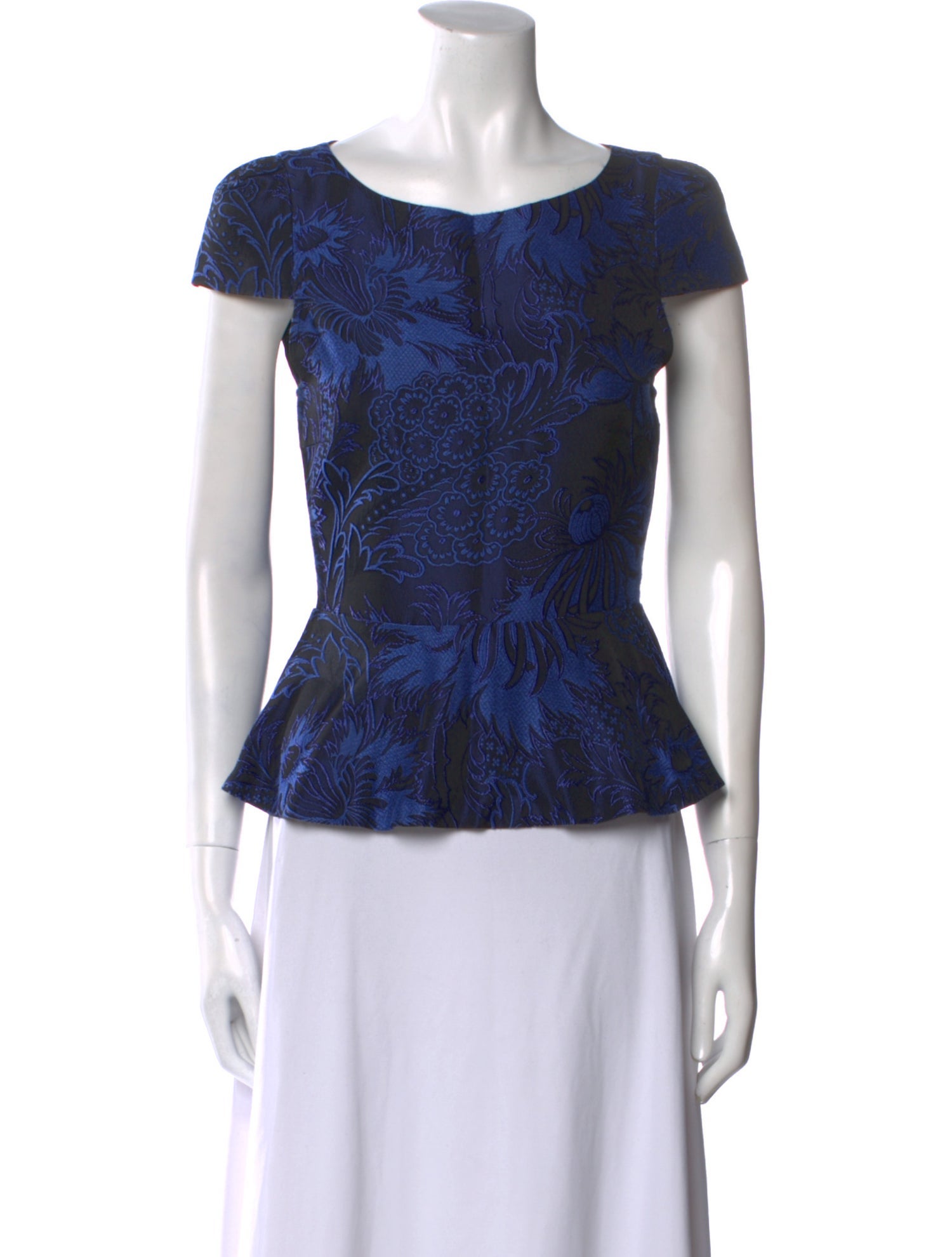 Alice + Olivia Printed Scoop Neck Top