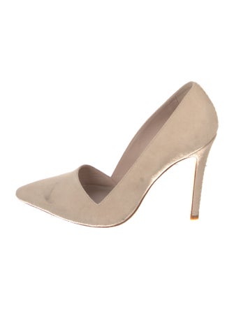 Alice + Olivia Suede D'Orsay Pumps