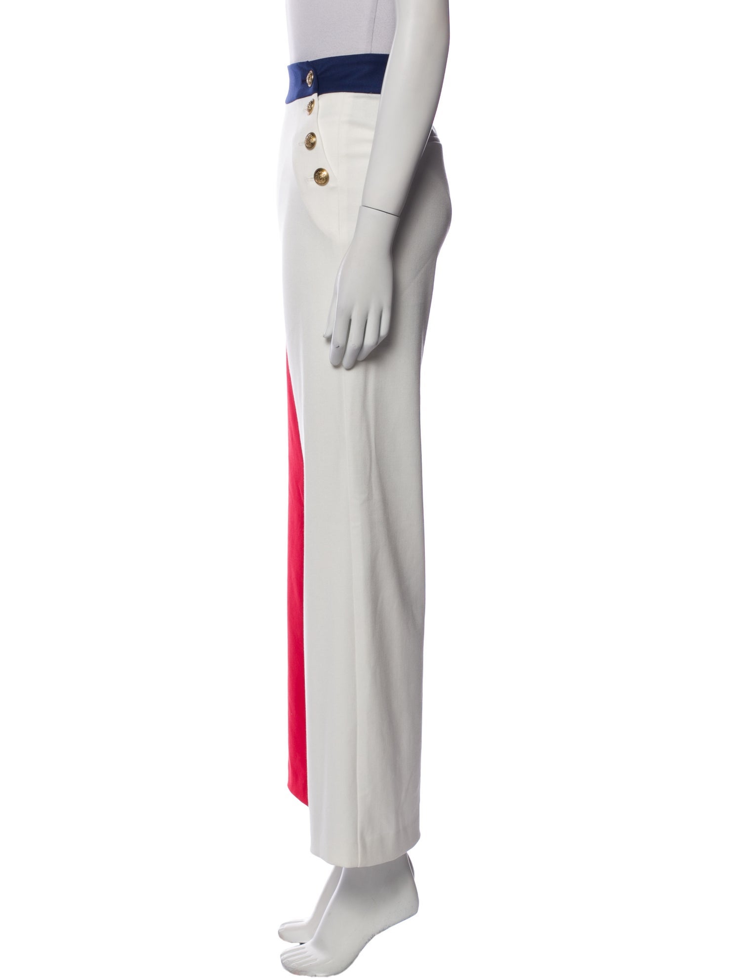 Alice + Olivia Colorblock Pattern Wide Leg Pants