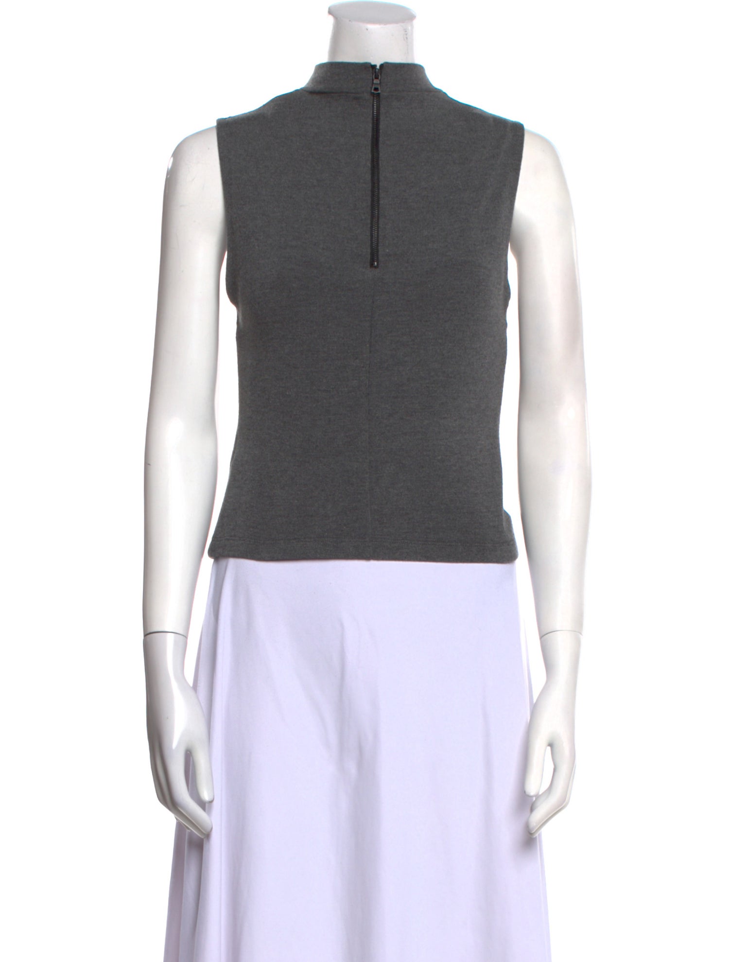 Alice + Olivia Mock Neck Sleeveless Sweatshirt