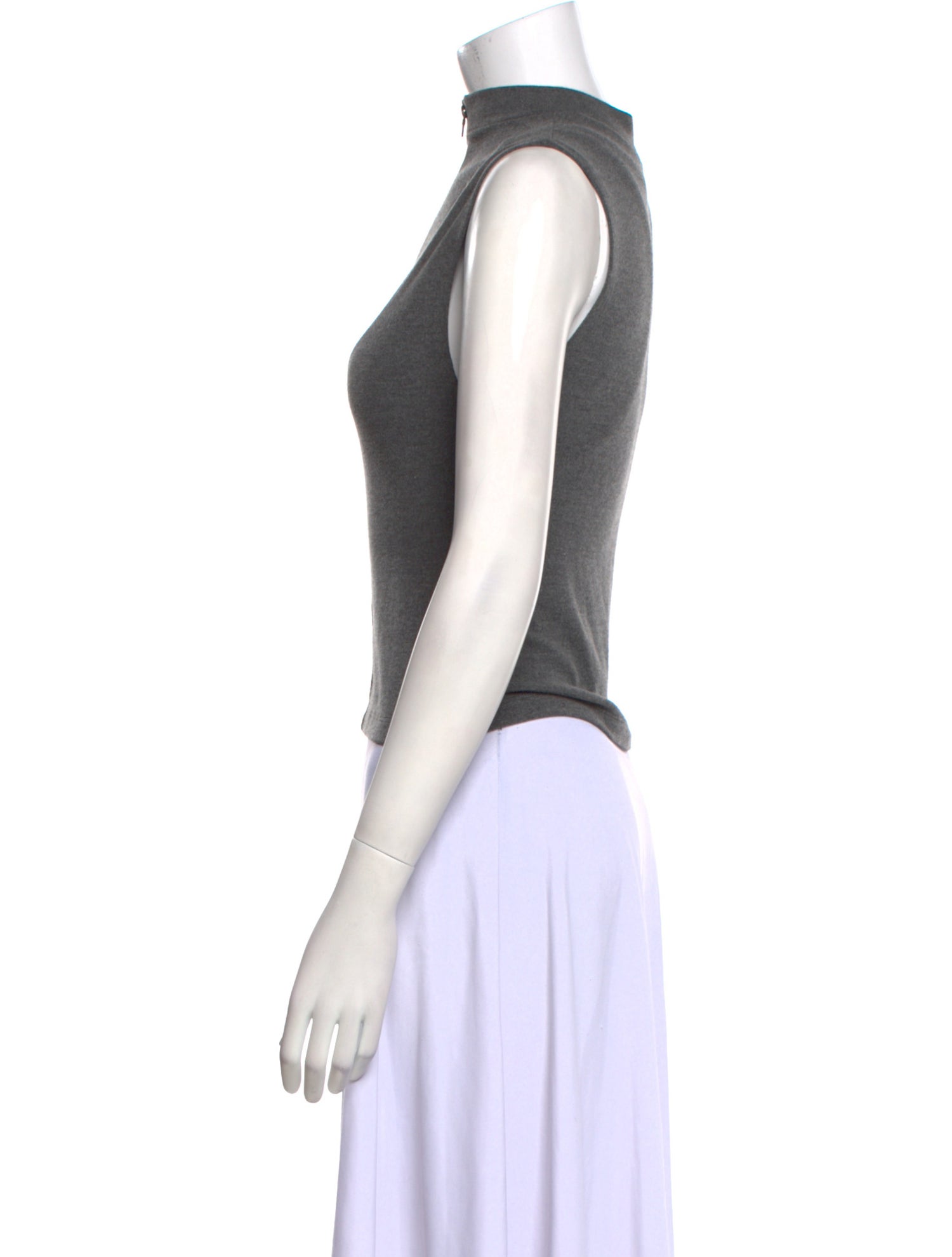 Alice + Olivia Mock Neck Sleeveless Sweatshirt