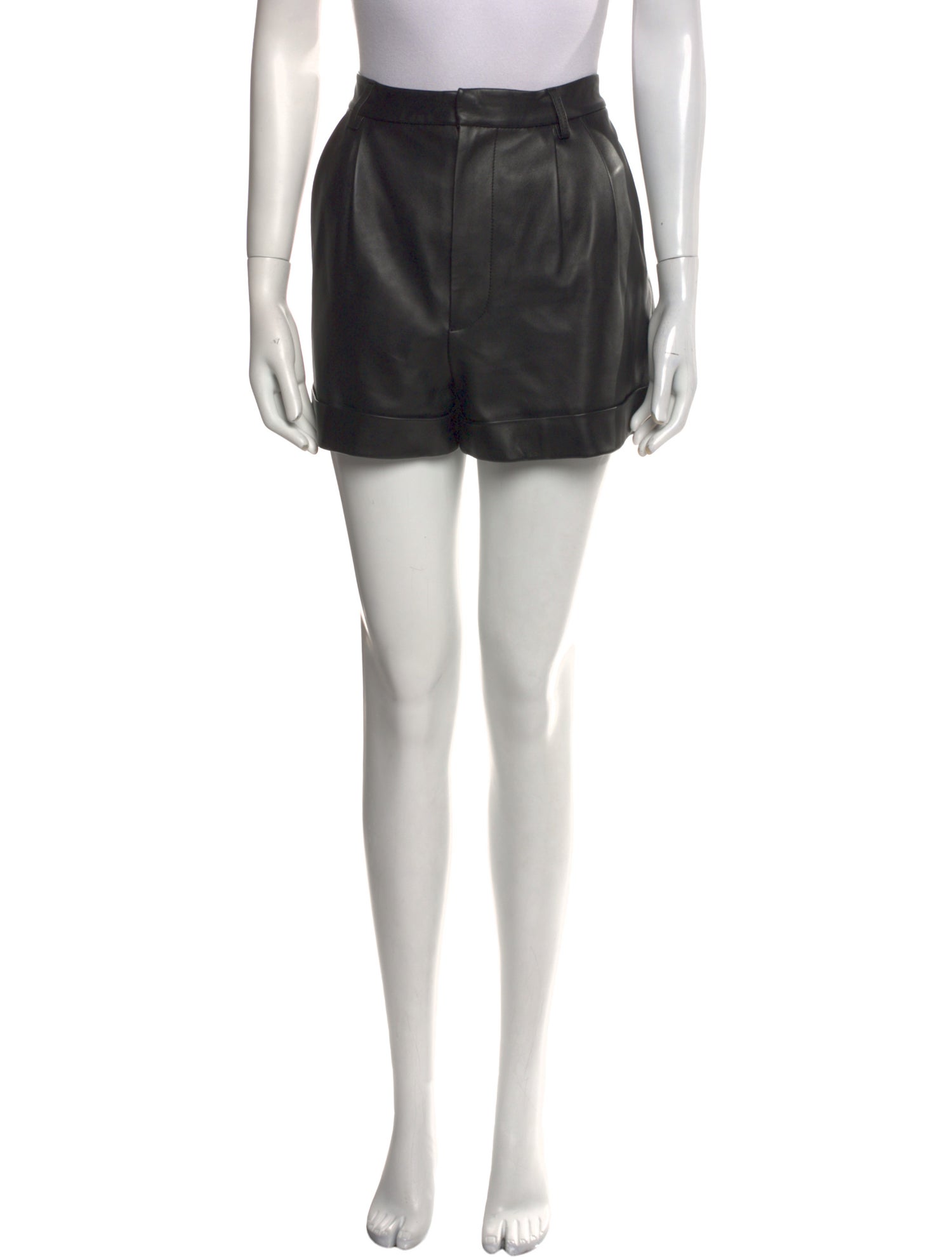 Alice + Olivia Leather Mini Shorts