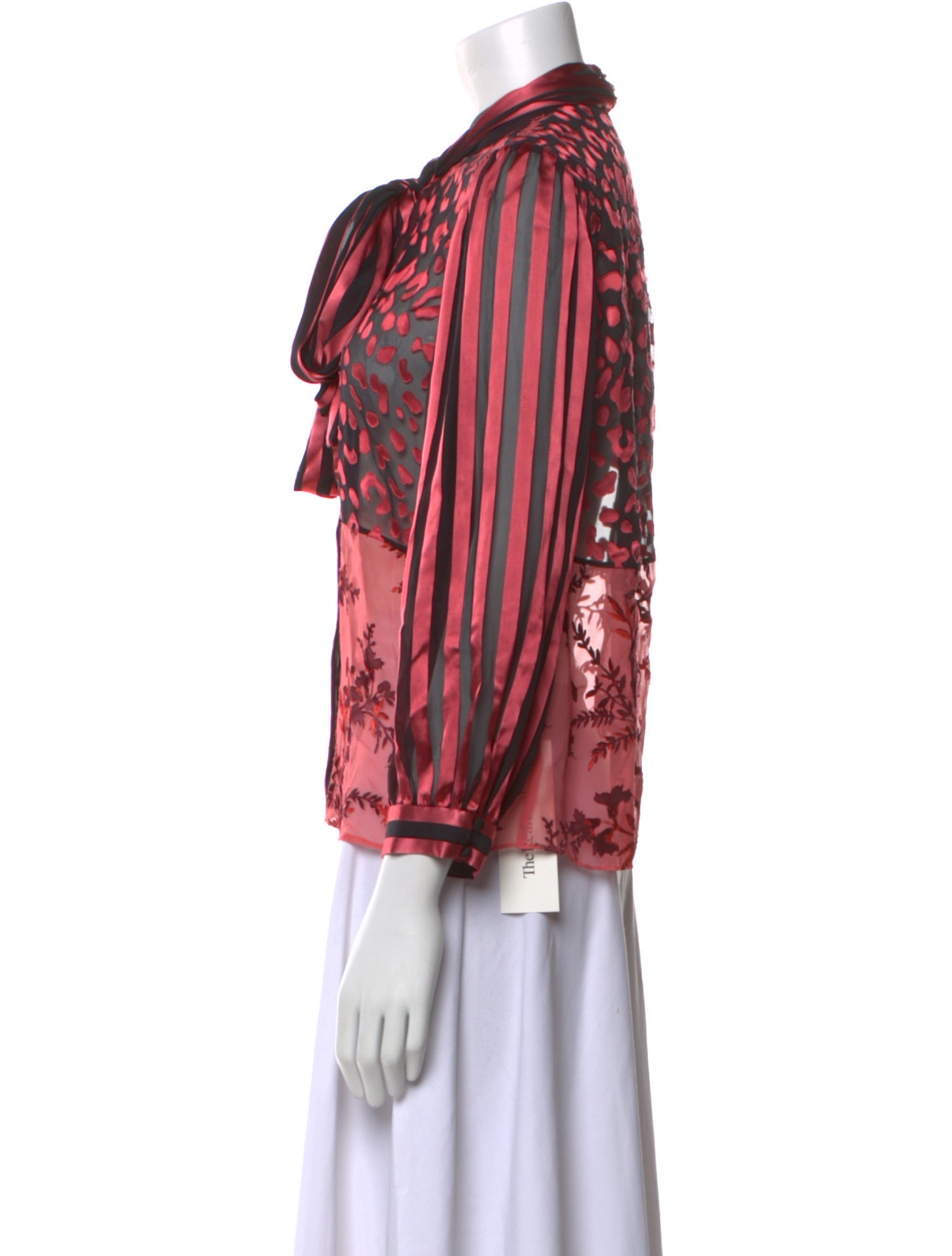 Alice + Olivia Silk Printed Blouse