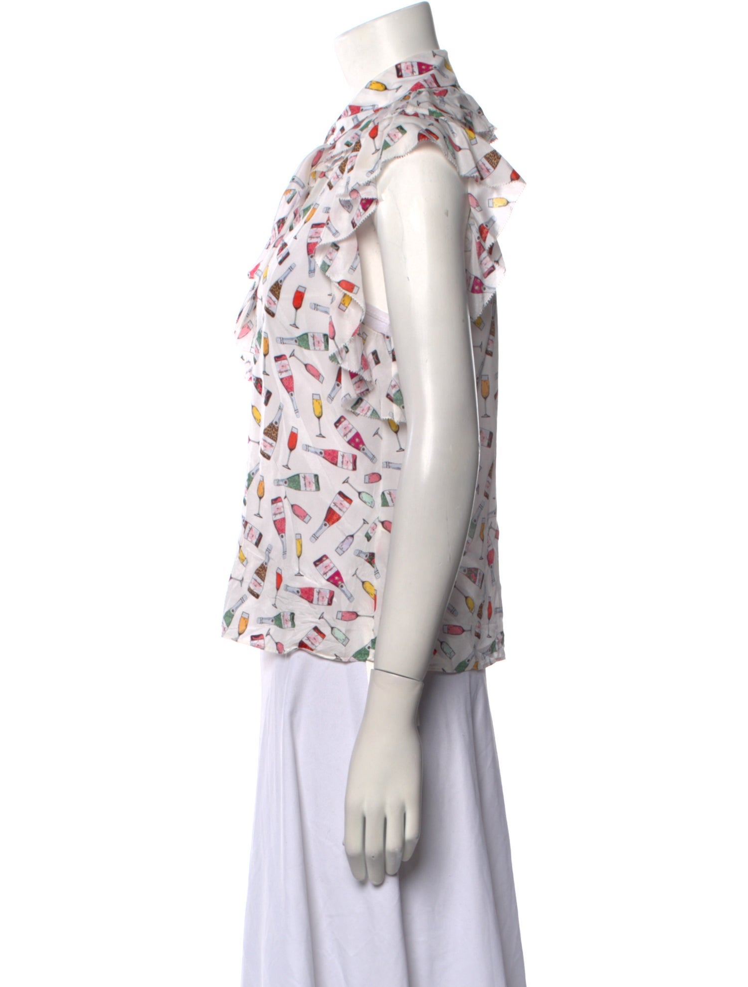 Alice + Olivia Silk Printed Blouse