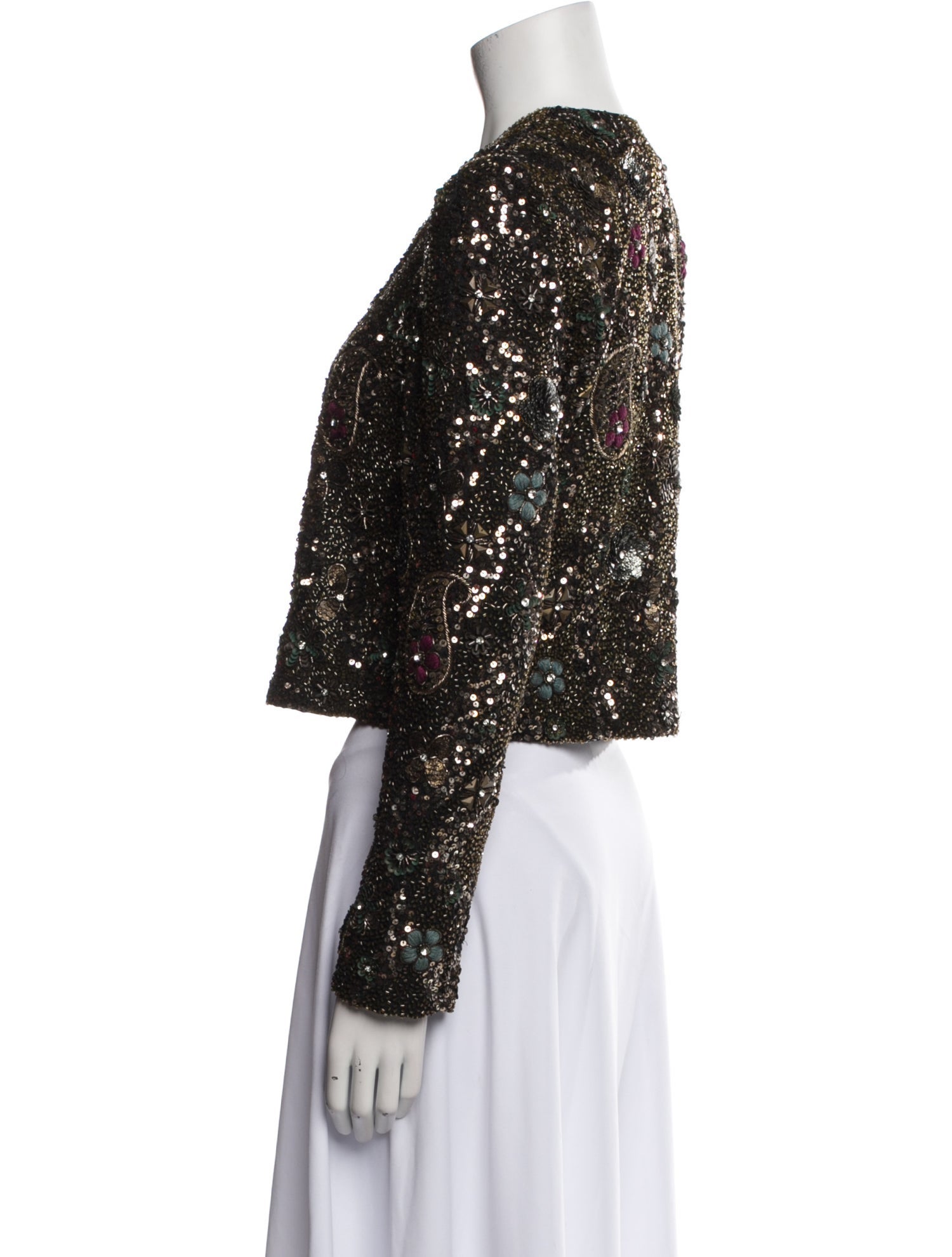 Alice + Olivia Silk Patterned Evening Jacket w/ Tags