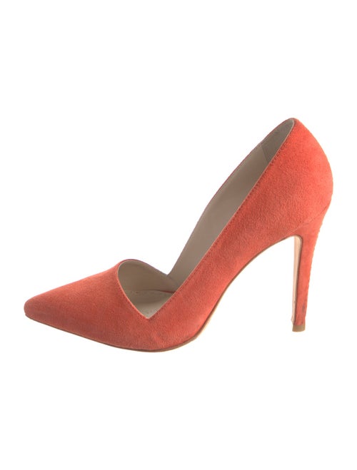 Alice + Olivia Suede Whipstitch Trim Pumps
