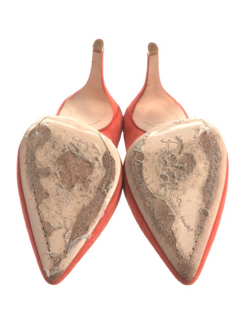 Alice + Olivia Suede Whipstitch Trim Pumps