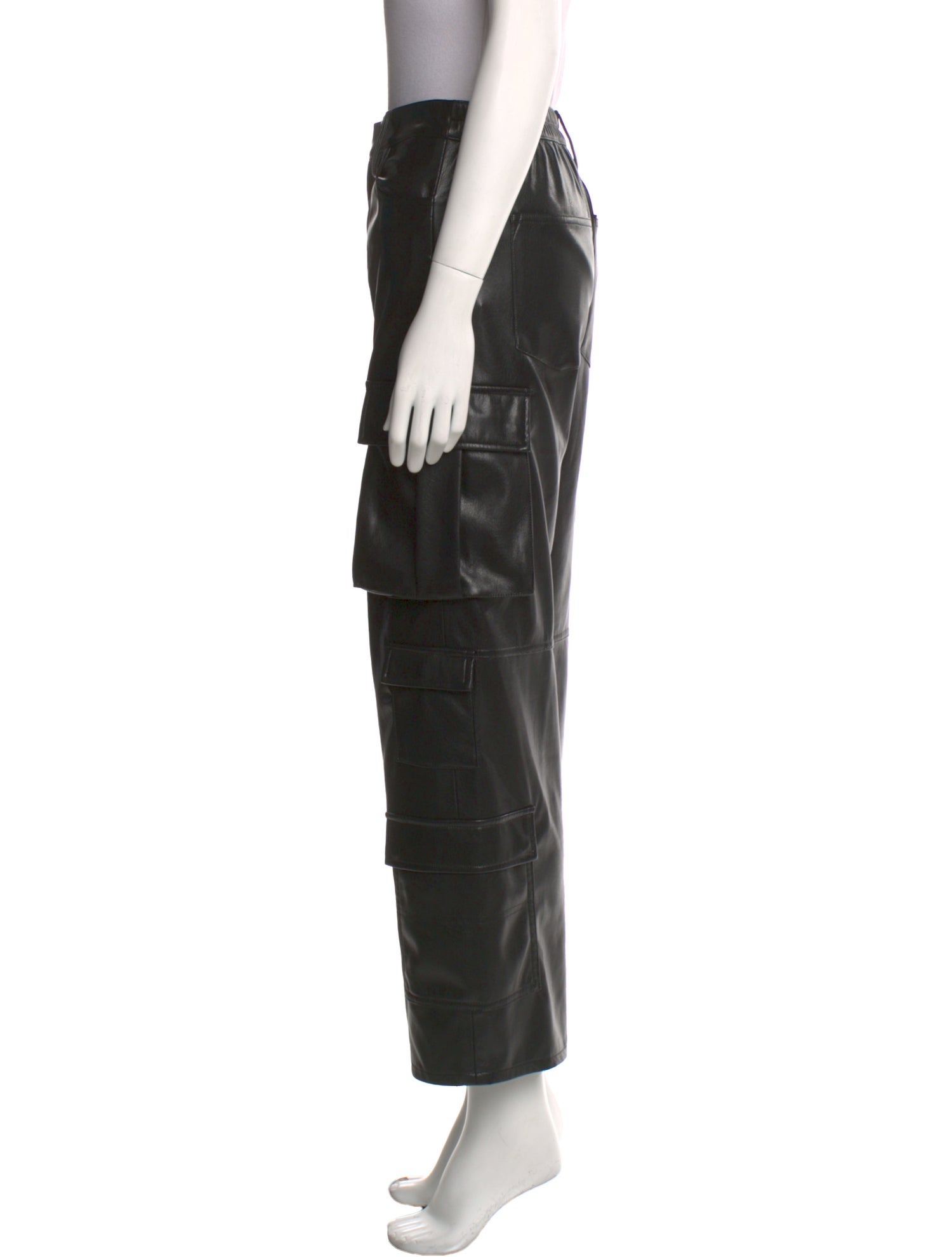 Alice + Olivia Faux Leather Wide Leg Pants