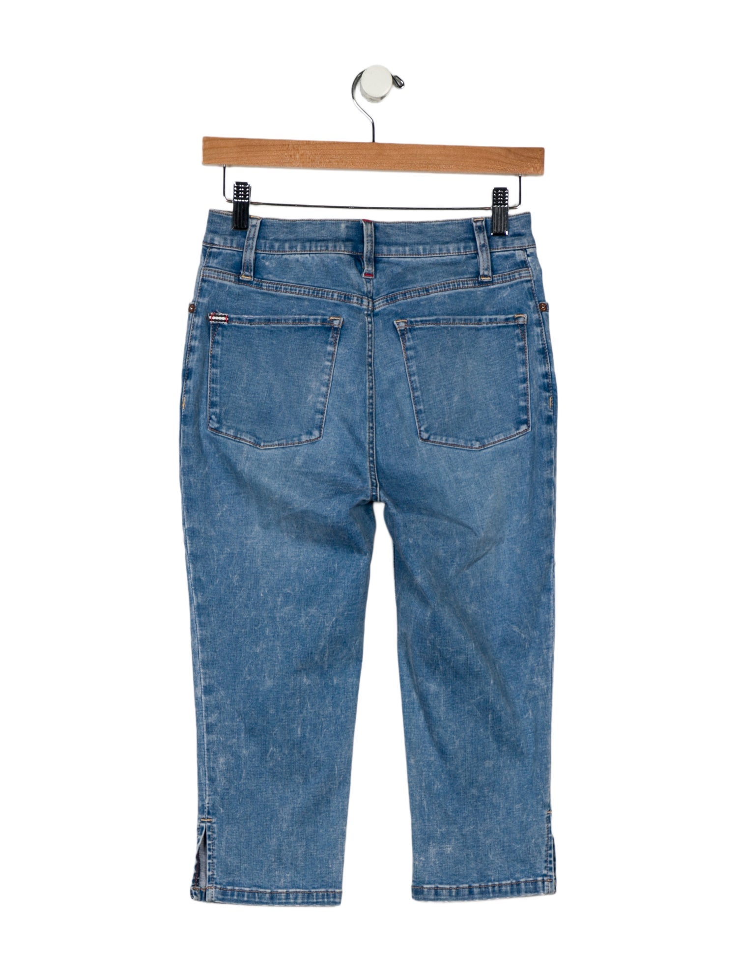 Alice + Olivia Mid-Rise Straight Leg Jeans