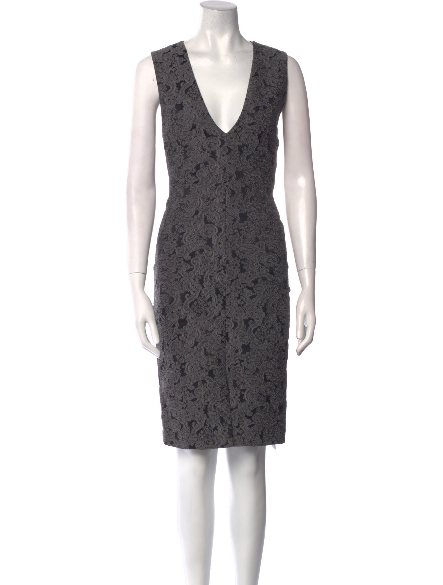 Alice + Olivia Lace Pattern Knee-Length Dress