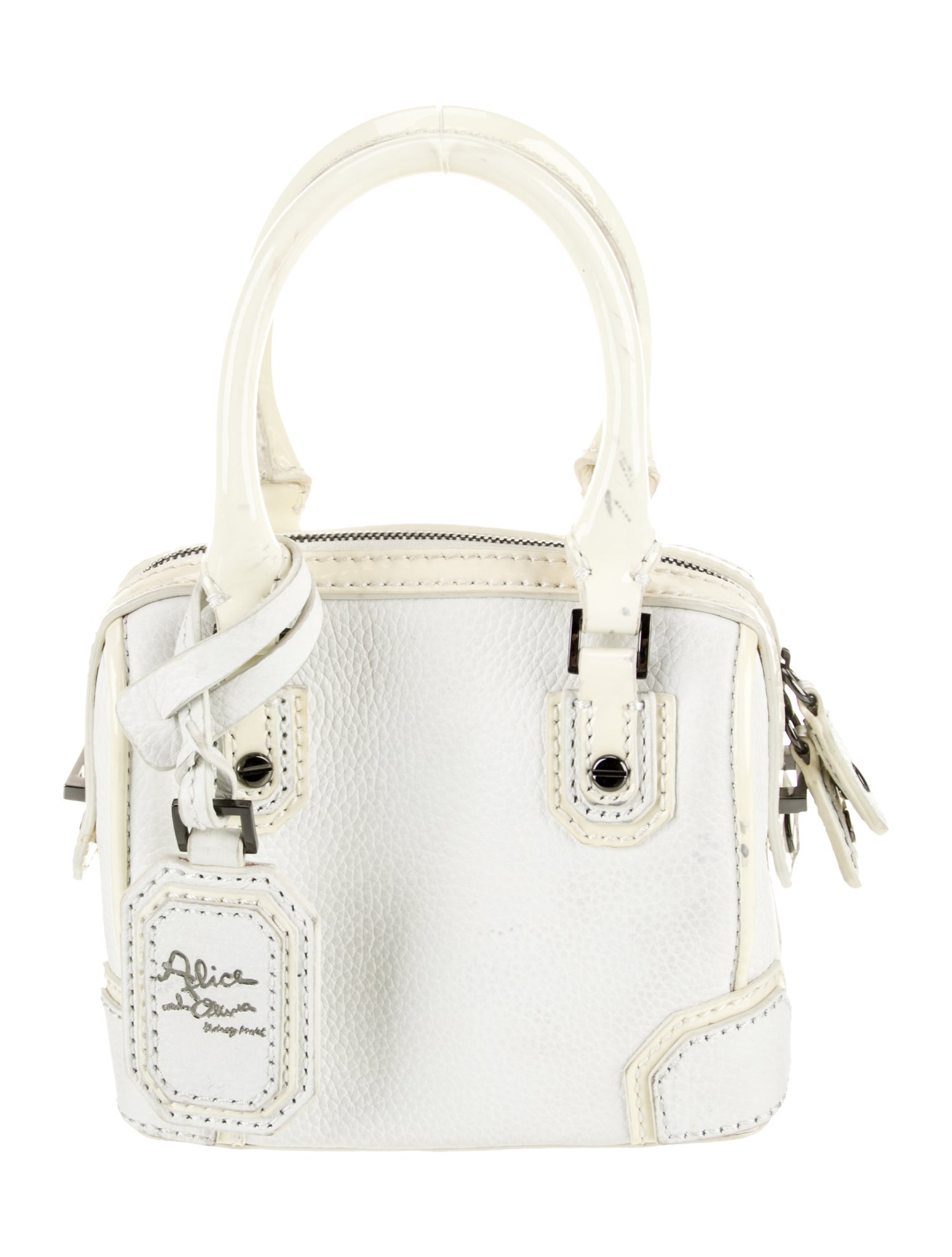 Alice + Olivia Leather Top Handle Bag