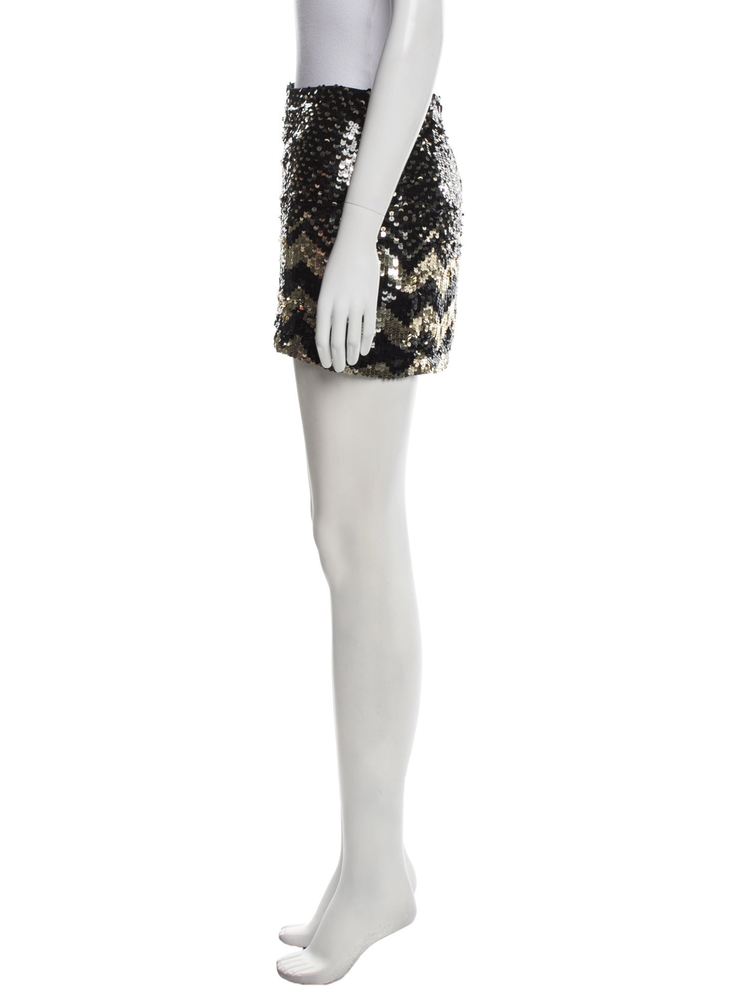 Alice + Olivia Sequin Embellishments Mini Skirt