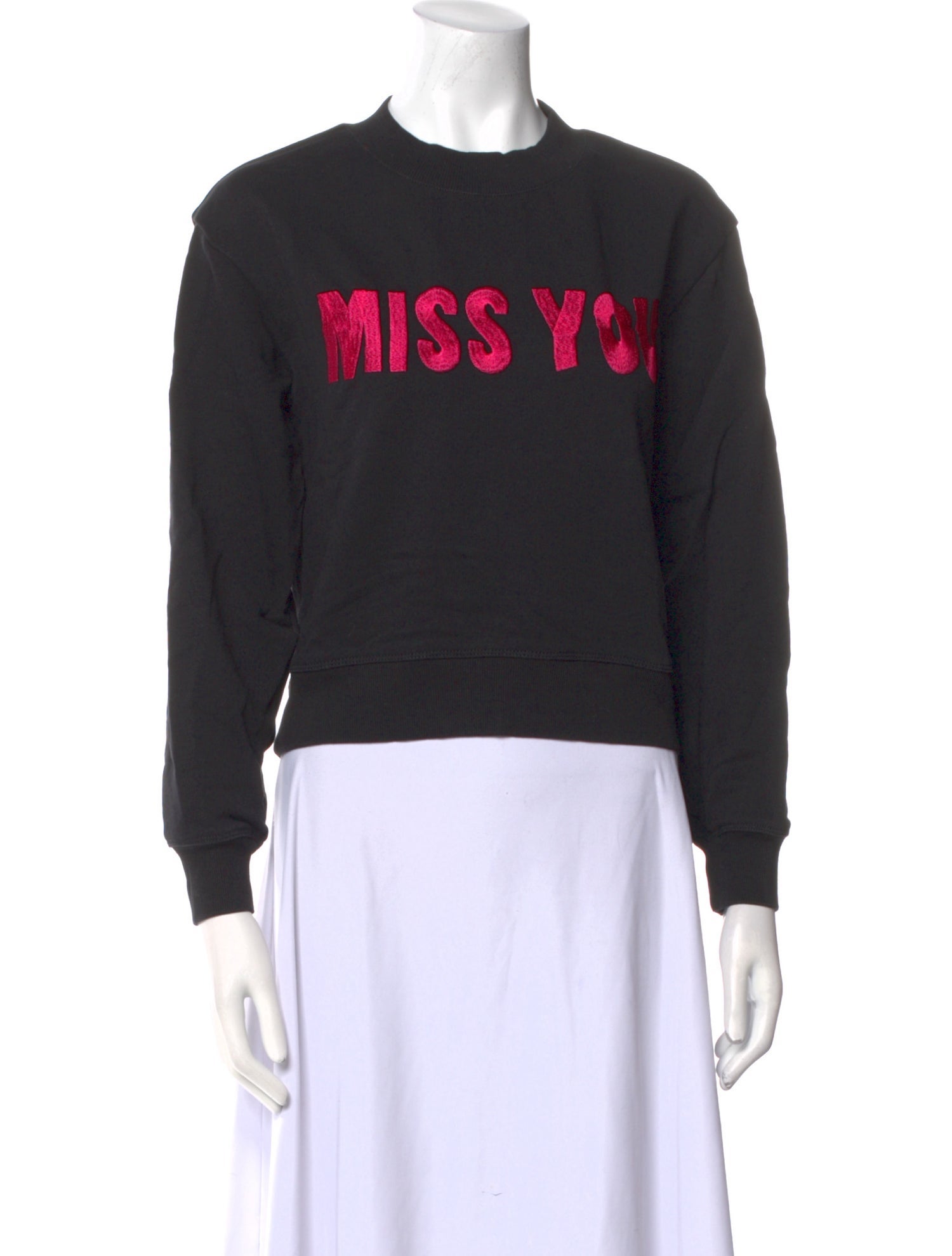 Alice + Olivia Graphic Print Crew Neck Sweatshirt