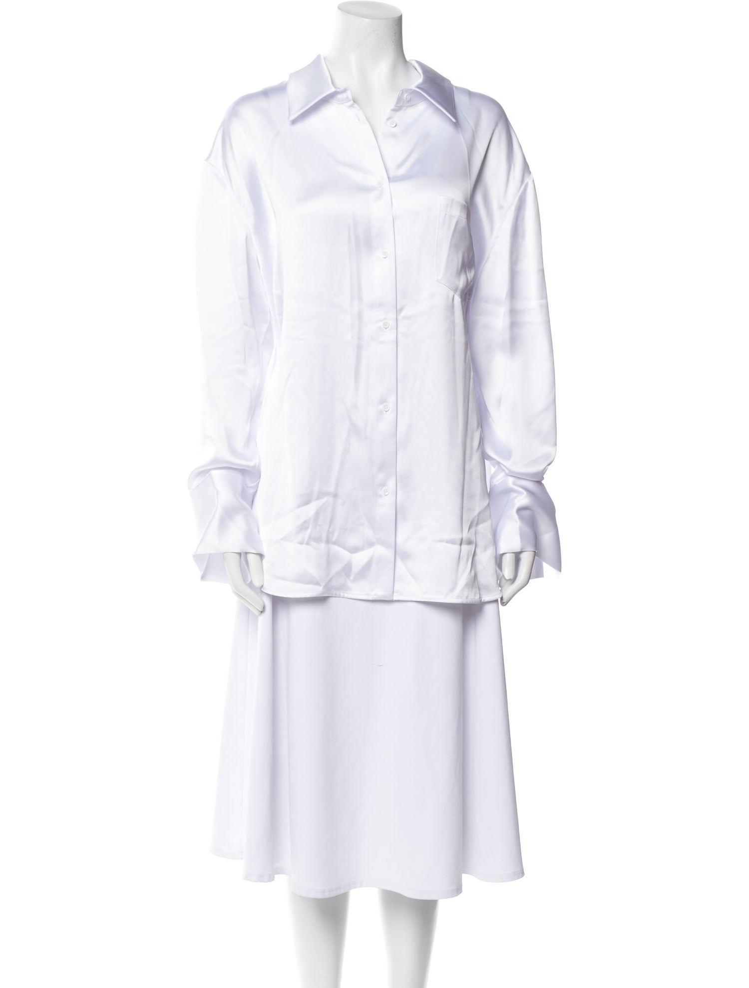 Alice + Olivia Long Sleeve Button-Up Top