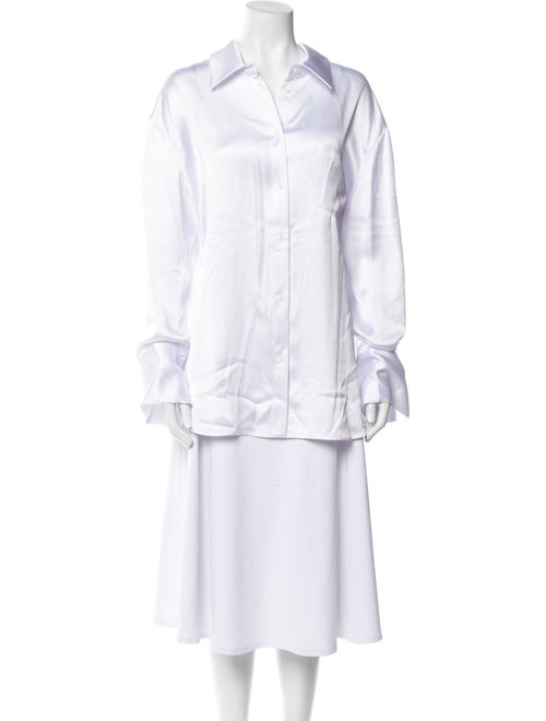 Alice + Olivia Long Sleeve Button-Up Top