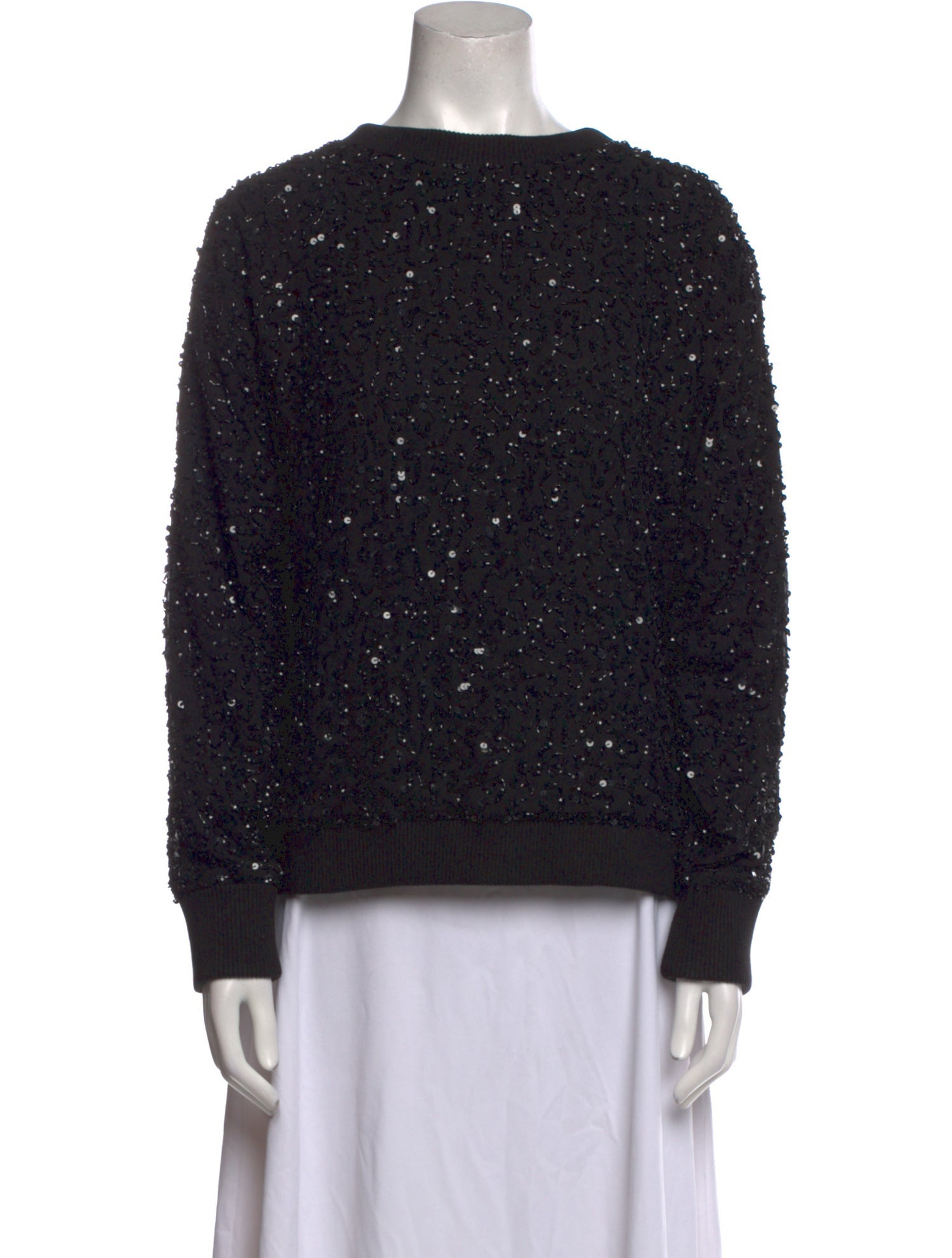 Alice + Olivia Printed Crew Neck Sweatshirt