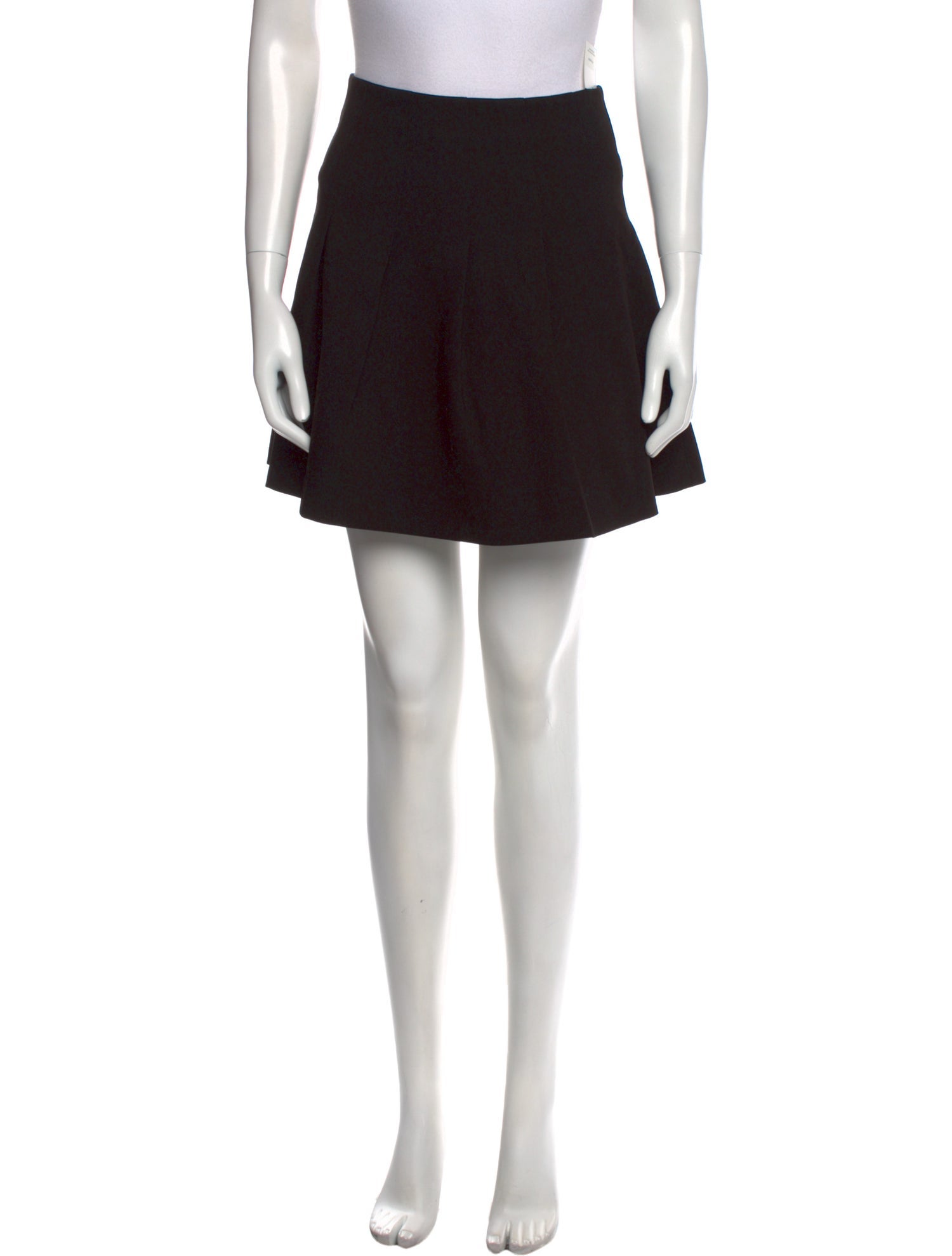 Alice + Olivia Pleated Accents Mini Skirt