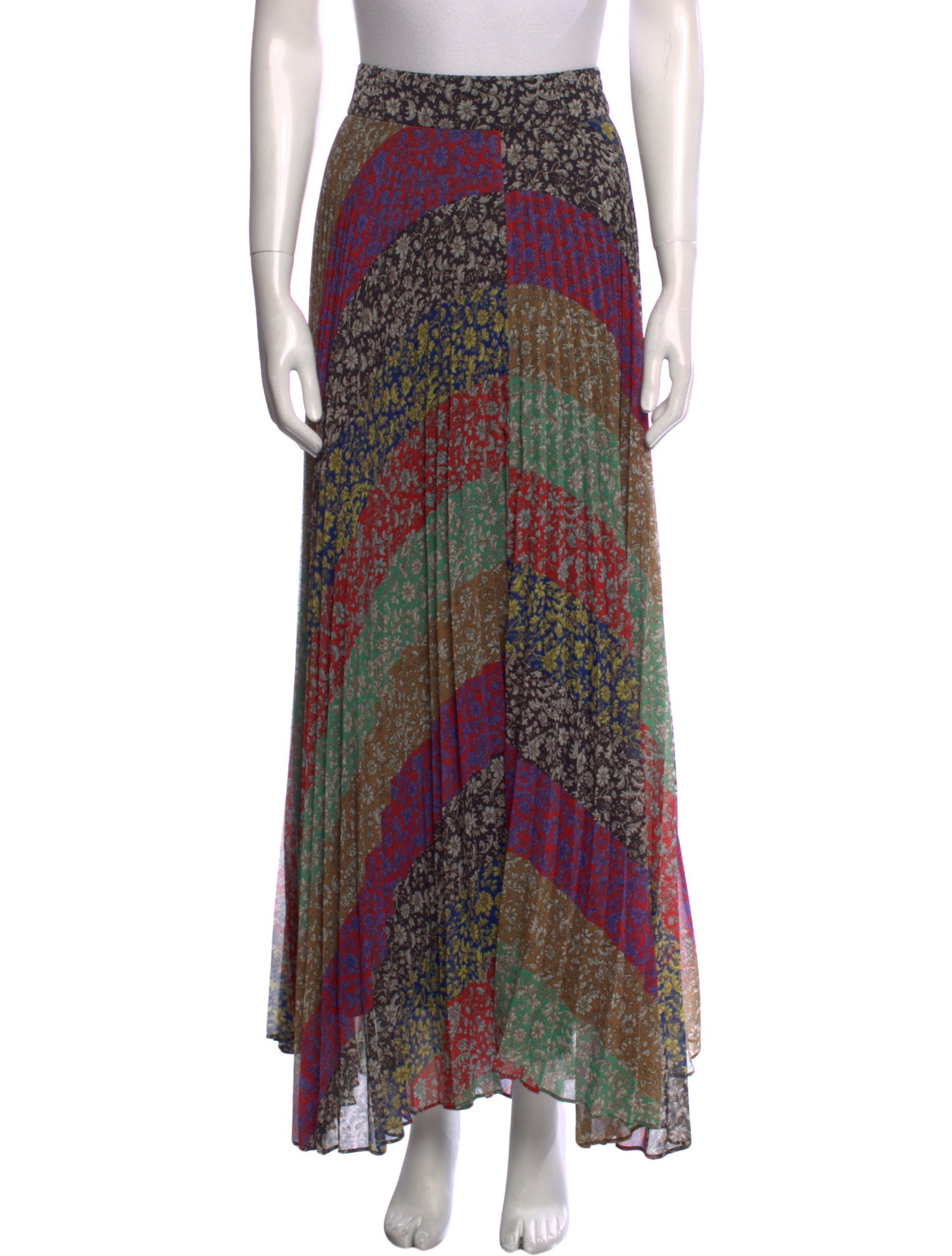 Alice + Olivia Floral Print Midi Length Skirt