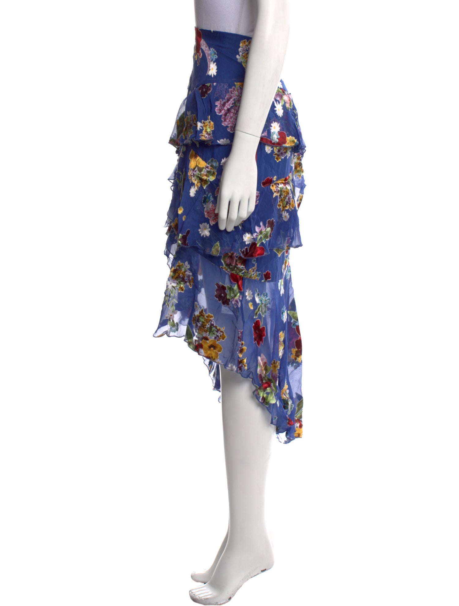 Alice + Olivia Floral Print Midi Length Skirt w/ Tags