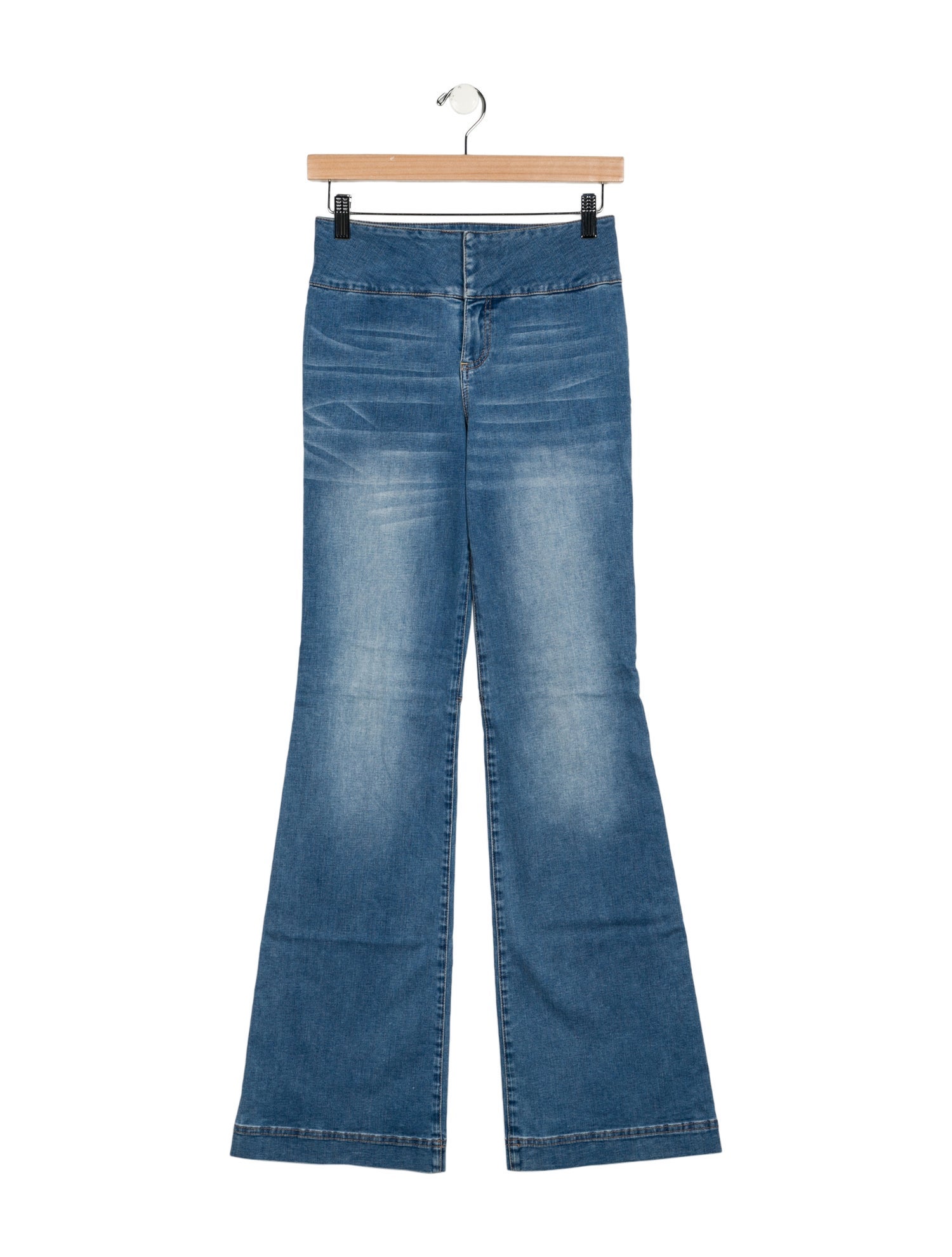Alice + Olivia Mid-Rise Wide Leg Jeans