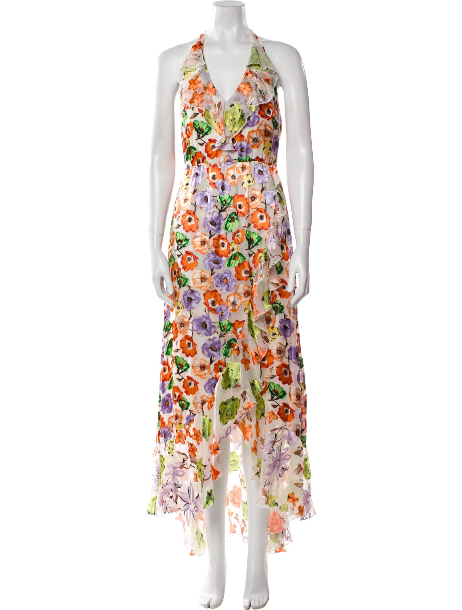 Alice + Olivia Floral Print Long Dress
