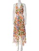 Alice + Olivia Floral Print Long Dress