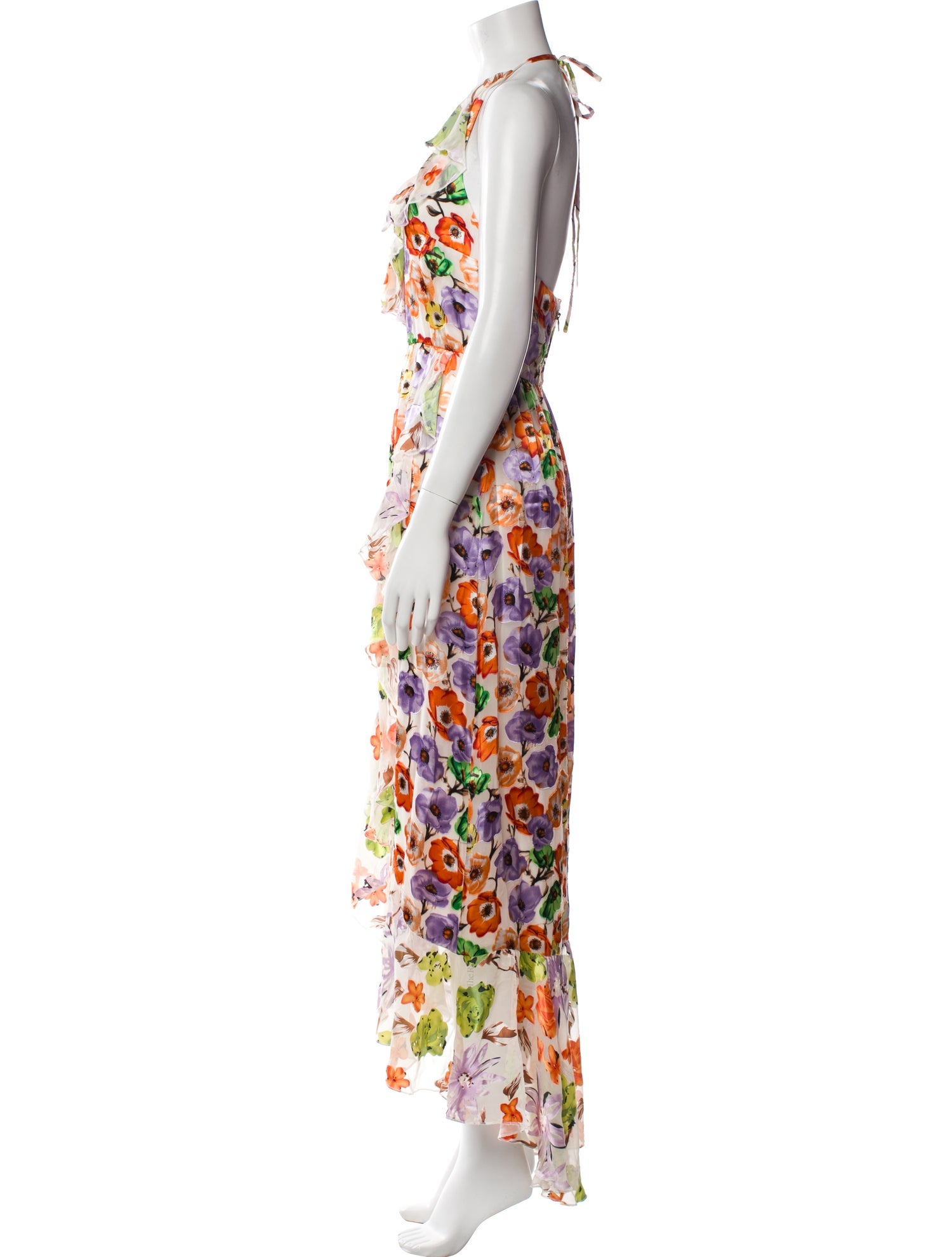 Alice + Olivia Floral Print Long Dress