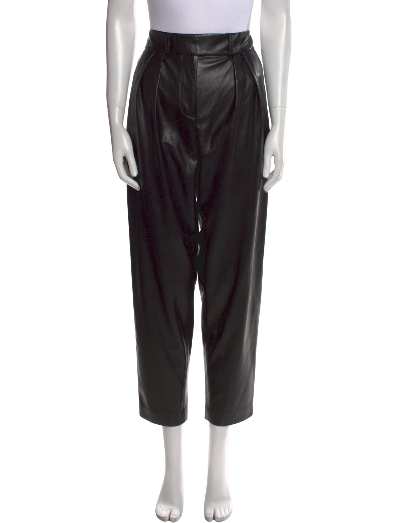 Alice + Olivia Faux Leather Straight Leg Pants
