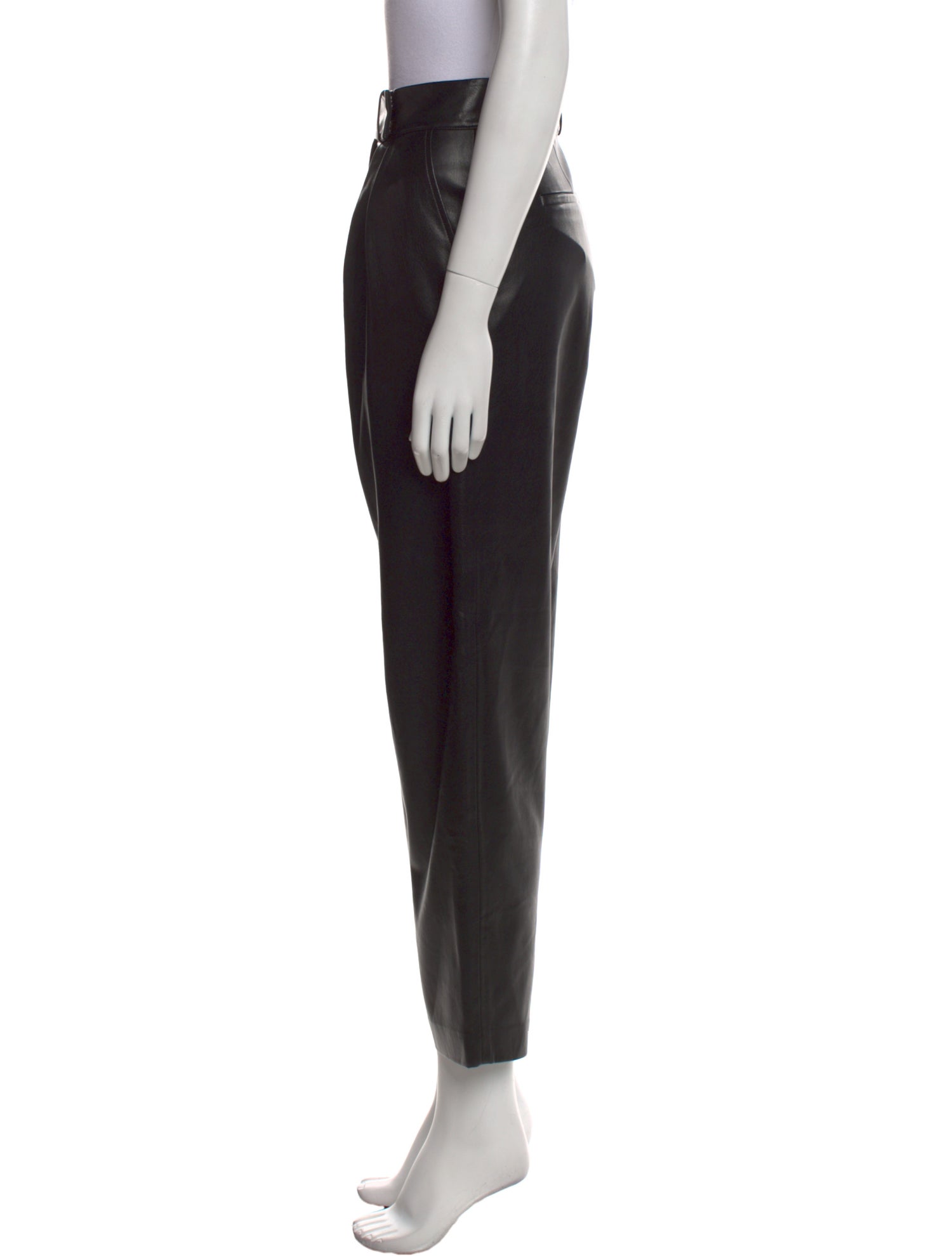 Alice + Olivia Faux Leather Straight Leg Pants