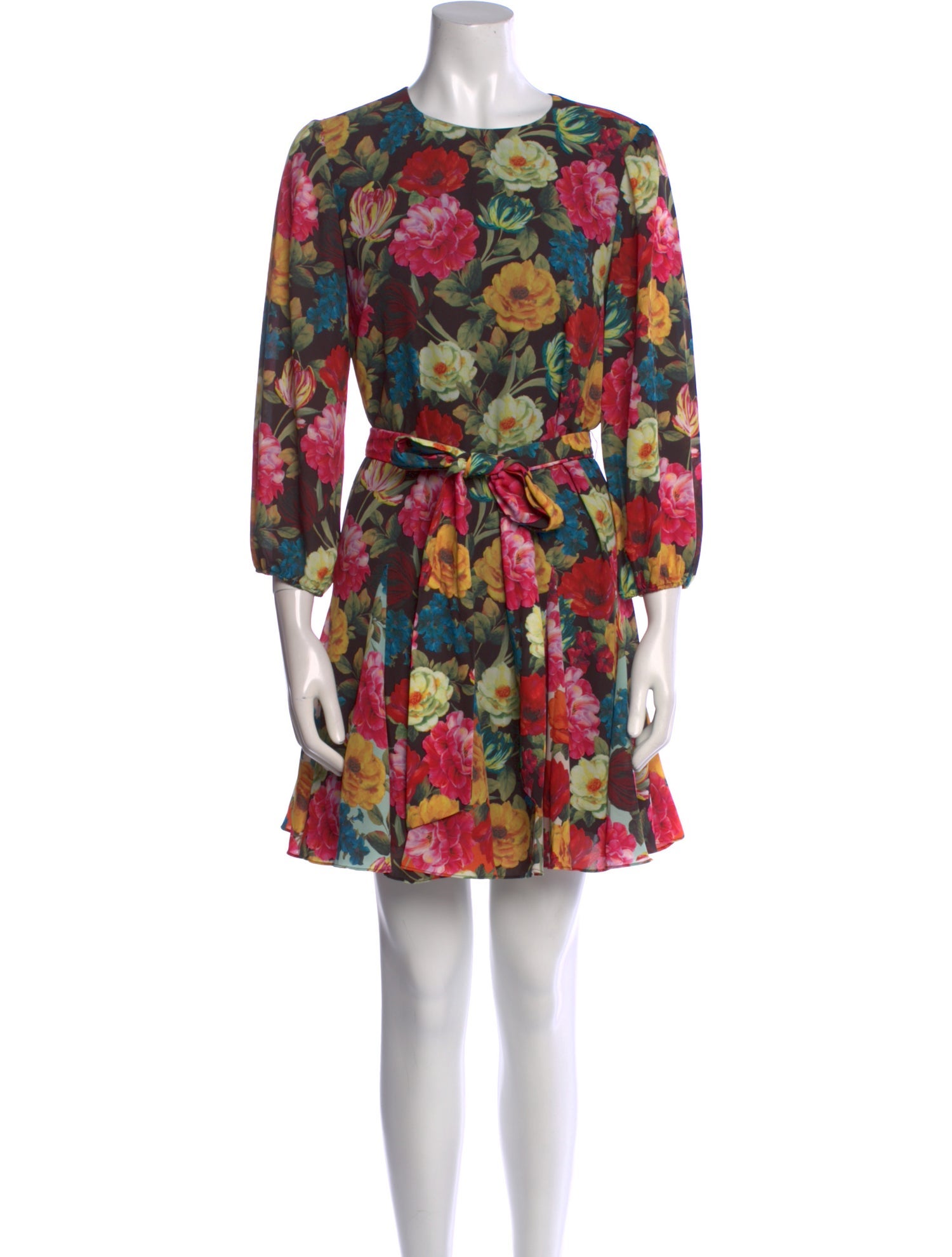 Alice + Olivia Floral Print Mini Dress