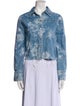 Alice + Olivia Printed Denim Jacket