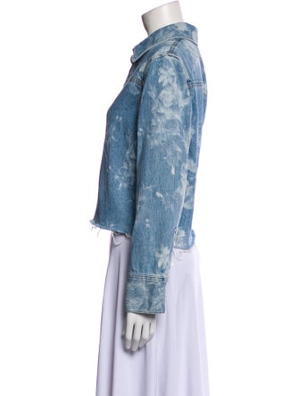 Alice + Olivia Printed Denim Jacket
