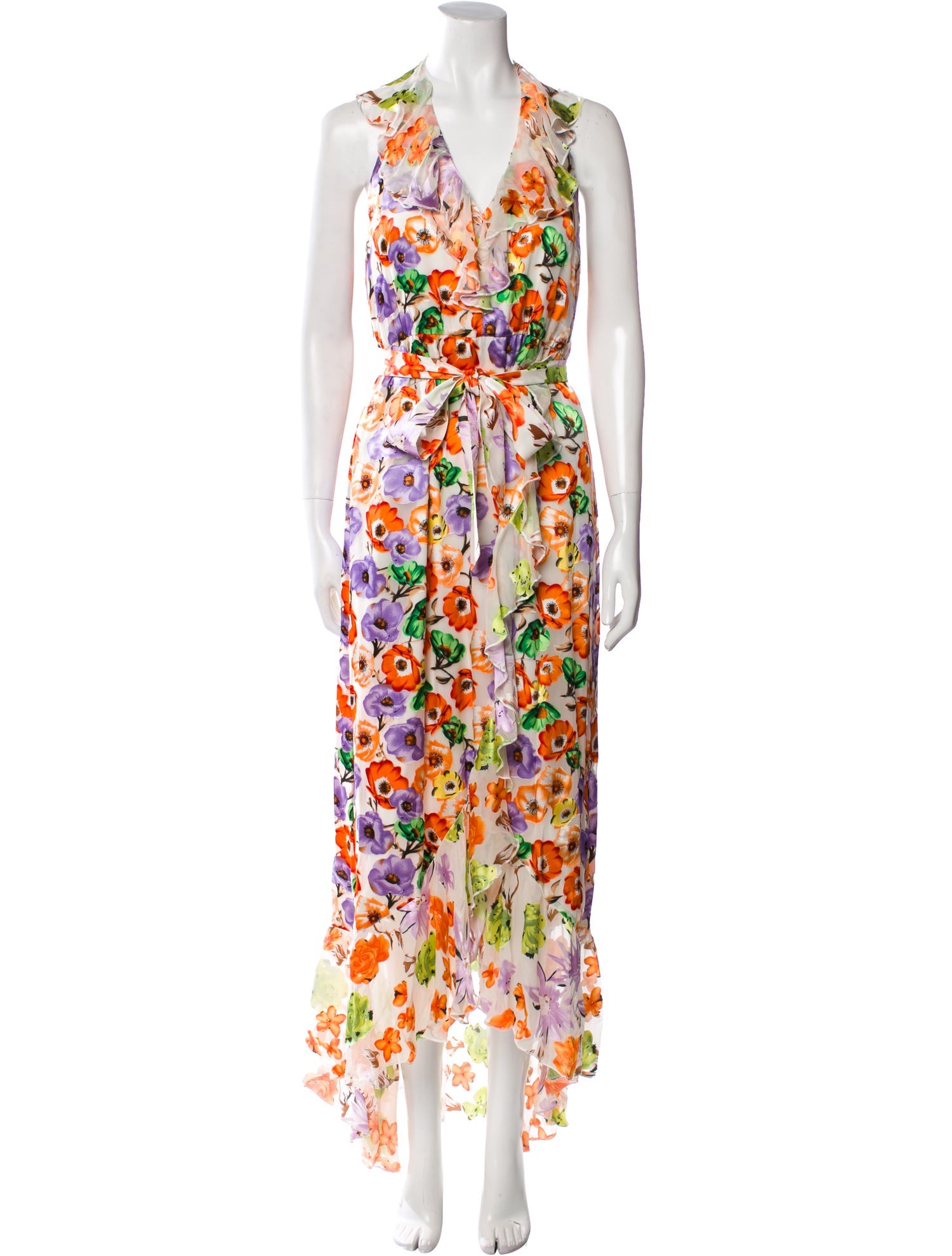 Alice + Olivia Floral Print Long Dress