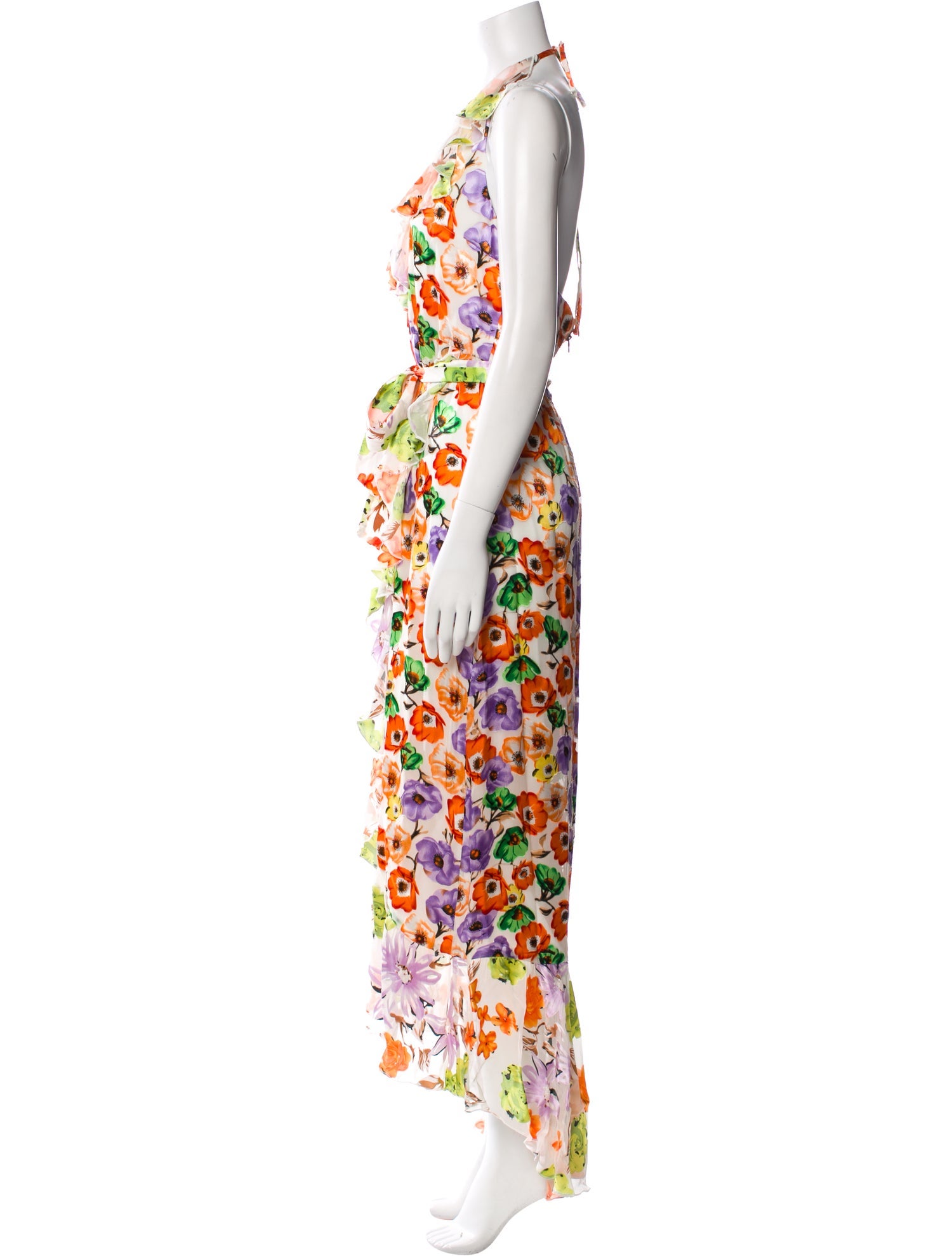 Alice + Olivia Floral Print Long Dress