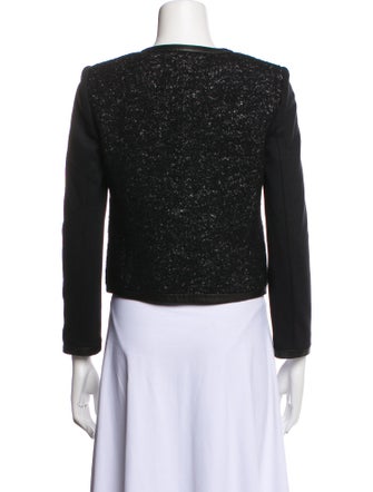 Alice + Olivia Wool Tweed Pattern Evening Jacket