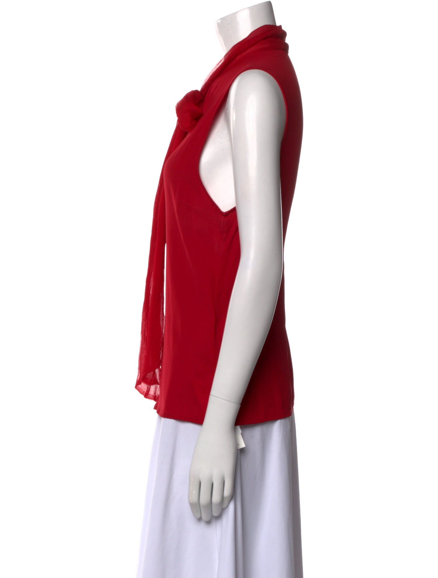 Alice + Olivia Silk Sleeveless Button-Up Top