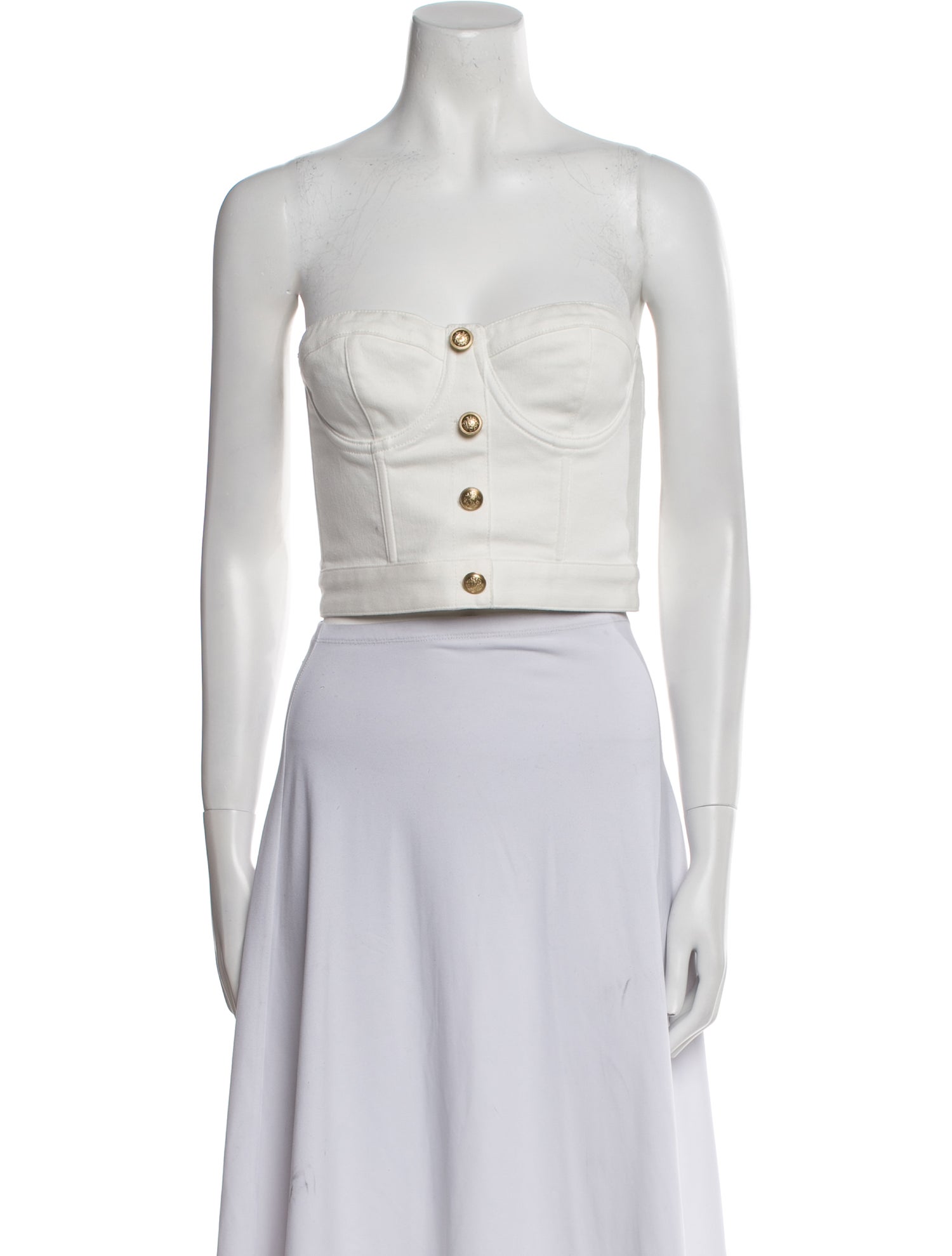 Alice + Olivia Strapless Crop Top