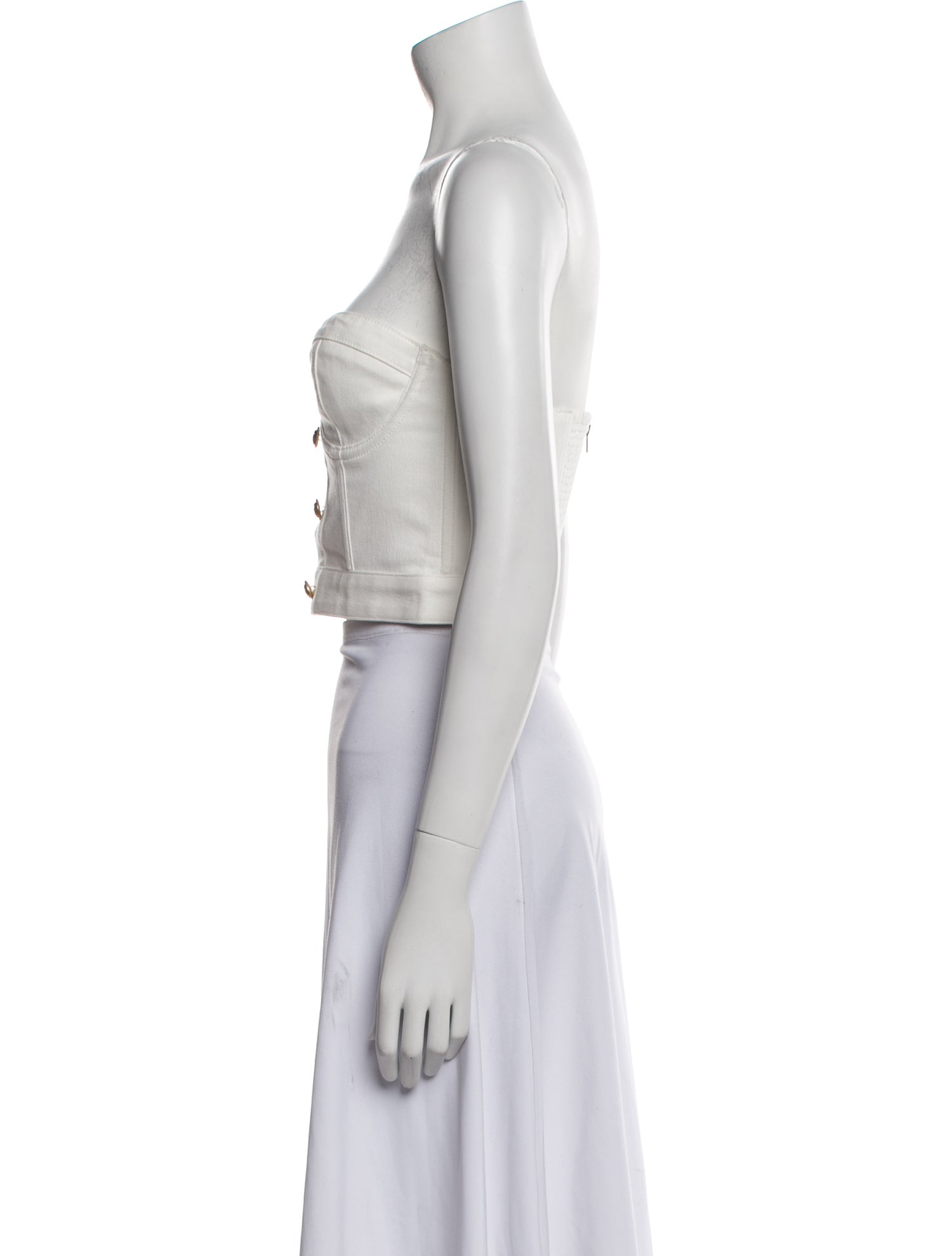 Alice + Olivia Strapless Crop Top