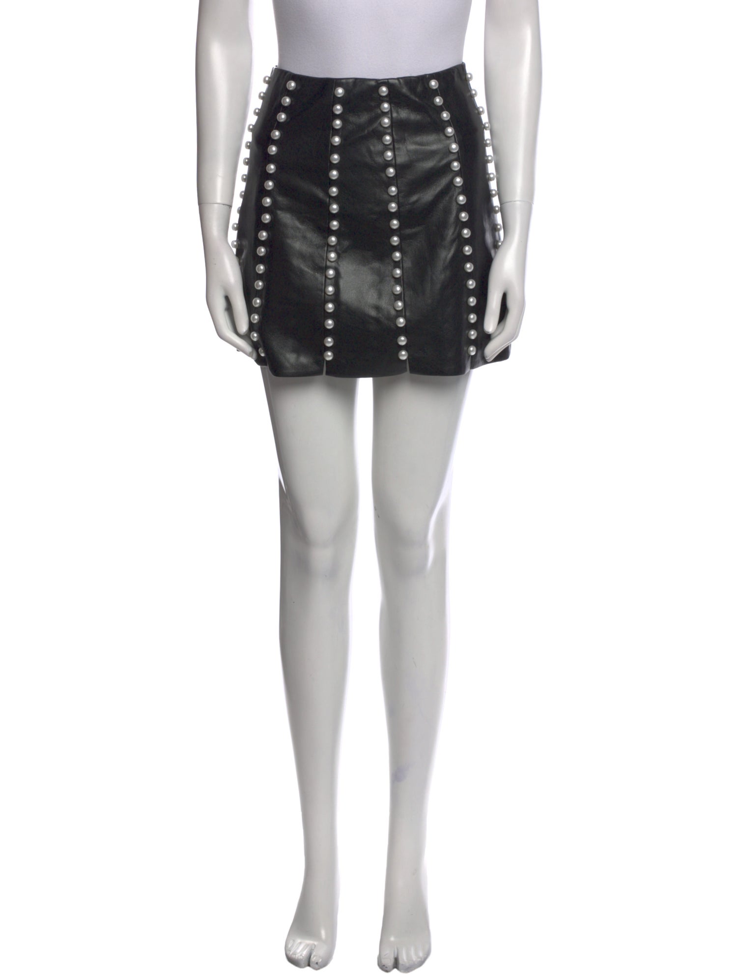 Alice + Olivia Leather Mini Skirt