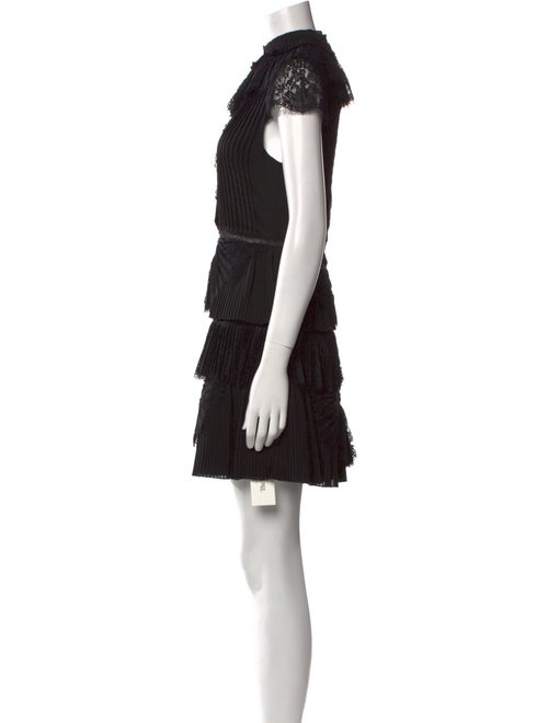 Alice + Olivia Mock Neck Mini Dress