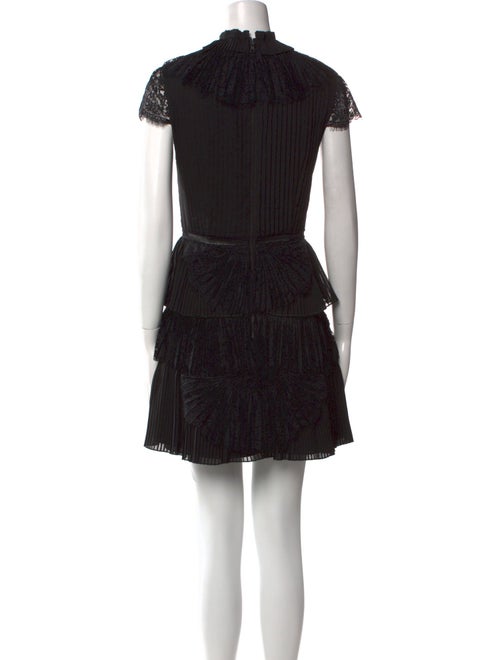 Alice + Olivia Mock Neck Mini Dress